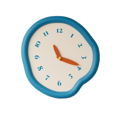 Asymmetrical Drip Clock