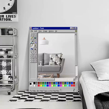Retro Pixel Style Mirror