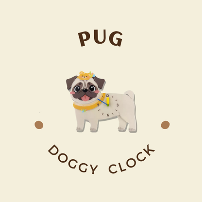 Playful Doggy Wall Clock